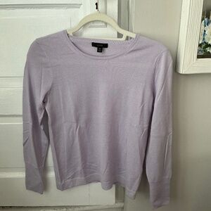 J.Crew Carolyn fitted crewneck sweater in merino wool in lavender XS